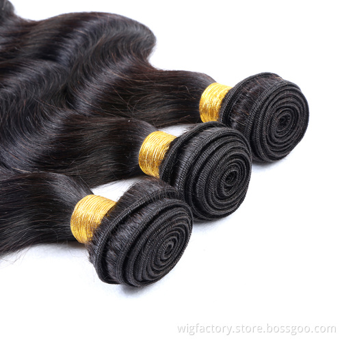 Factory price 8-30inches 100% virgin human body wavy hair, most popular wholesale indian hair weave